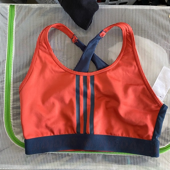 Adidas Don’t Rest 3 Stripes Medium Impact Sports Bra - Picture 2 of 5